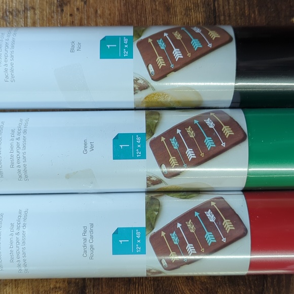 Set of 3- Cricut Premium Removable Vinyl - Picture 3 of 6